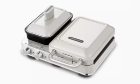 morphy richards摩飞轻食机
（蒸锅三文治机-白）2片  MR9086