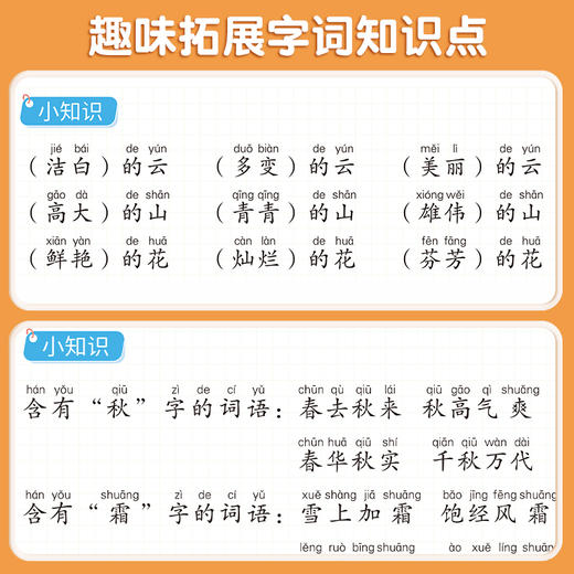 【斗半匠】小学语文1-6年级上下册生字组词造句本 商品图3