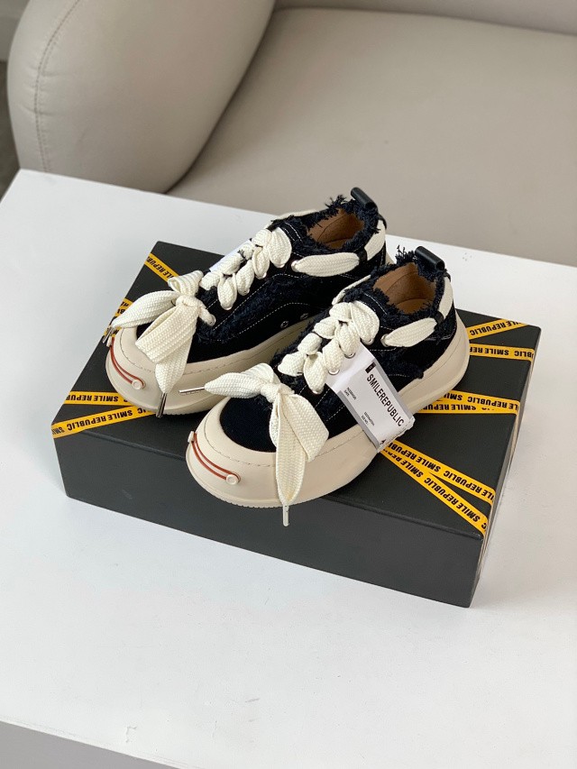 『8色可换码』开口笑SmileRepublic软厚底帆布鞋