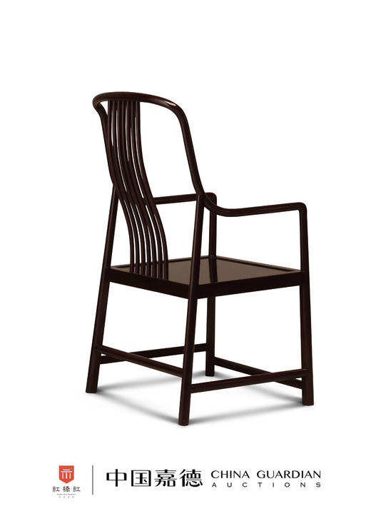 红桥红  家具严选  血檀(赞比亚紫檀 / 染料紫檀）  【嘉选梳背椅】 商品图3