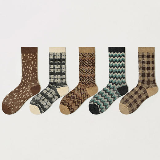 都市丽人时尚系列精梳棉袜子中筒袜中厚款女士常规袜LC3EB9 商品图1