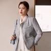 娜璐多 小香风外套女2023秋季粗花呢名媛轻奢气质高级感法式上衣 商品缩略图2