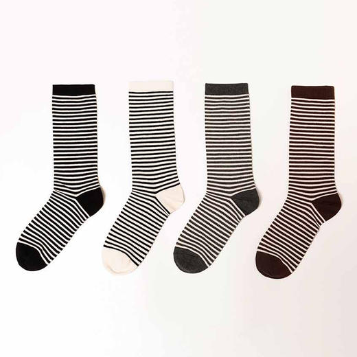 都市丽人休闲系列精梳棉袜子中筒袜中厚款女士常规袜LC3EB3 商品图1