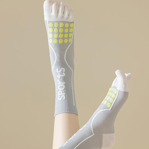 【非瑜伽袜】【新品】五指袜子女专业运动肌能全压力中筒袜健身跳绳跑步运动分趾袜潮袜 商品图2