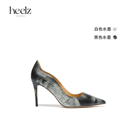 heelz设计师手工鞋履 ｜Moon荷叶边艺术牛皮8.5公分尖头高跟鞋 商品图0