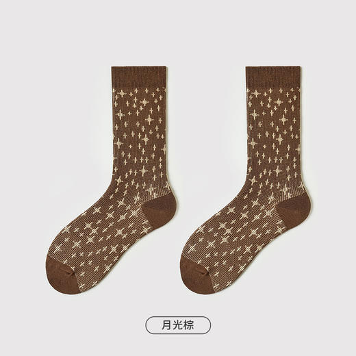 都市丽人时尚系列精梳棉袜子中筒袜中厚款女士常规袜LC3EB9 商品图6