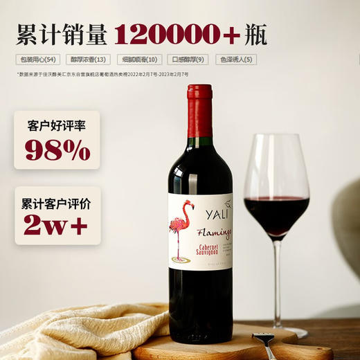 【连续3年智利一级庄】火烈鸟赤霞珠干红葡萄酒 智利中央山谷产区 商品图1