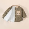 贝贝怡童装秋冬新款男童夹棉外套儿童帅气夹克时尚开衫棉服ZB4CS004 商品缩略图5