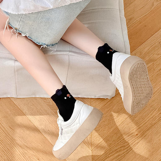 【非瑜伽袜】【新品】2023夏季新品可爱袜子女立体耳朵小兔几卡通短袜日系薄款短筒袜潮 商品图2