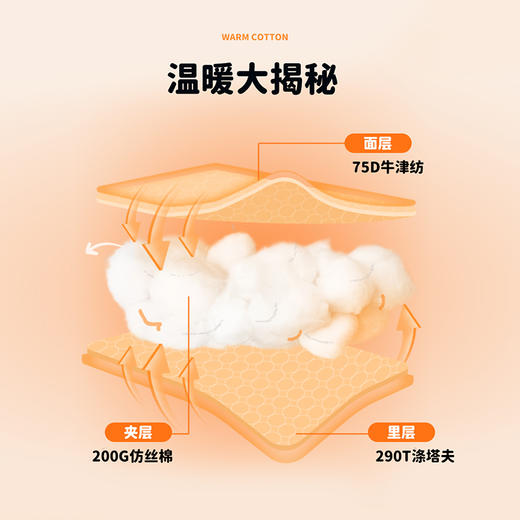 迪士尼童装男童冬季新款夹棉长裤中小童时尚休闲松紧束脚裤234K1389
 商品图6