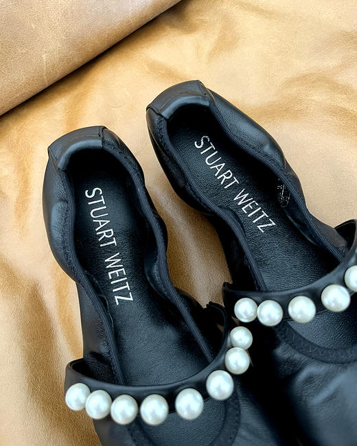 【大促，不退不换】 SW家 温柔好穿平底芭蕾舞鞋 珍珠扣袢平底鞋 2色 BZ1099 商品图12