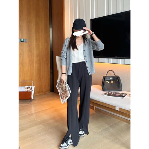  2309304   时髦开叉 直筒裤 商品图6