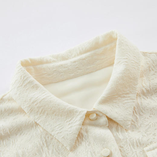 谜底衬衫式连衣裙长袖2023冬新品复古浪漫设计感中长裙234ML1573 商品图3