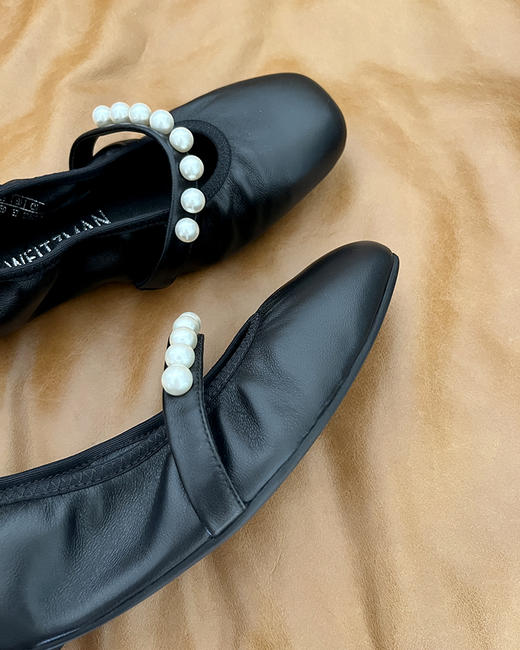 【大促，不退不换】 SW家 温柔好穿平底芭蕾舞鞋 珍珠扣袢平底鞋 2色 BZ1099 商品图11