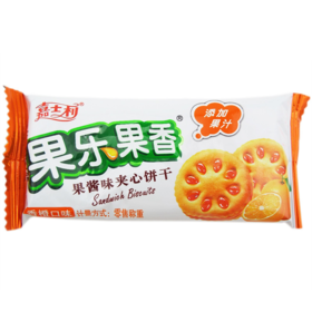嘉士利果乐果香夹心饼干香橙口味93g