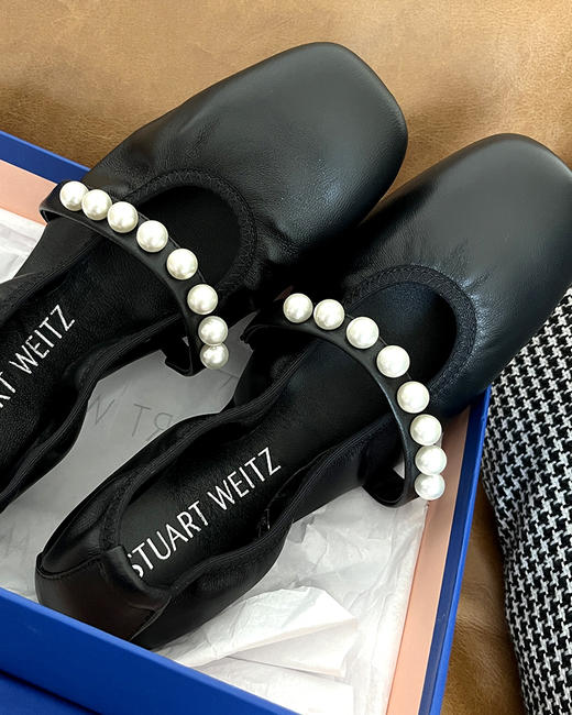 【大促，不退不换】 SW家 温柔好穿平底芭蕾舞鞋 珍珠扣袢平底鞋 2色 BZ1099 商品图8