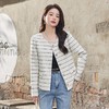 娜璐多 小香风毛呢外套女2023年春秋新款气质名媛风法式小个子条纹外套女 商品缩略图2