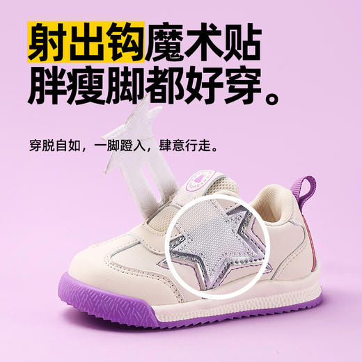 「两款配色！宝宝学步鞋」宝宝学步鞋软底运动鞋 防滑婴幼儿鞋子男童女宝宝机能鞋小童鞋童装 商品图3