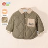 贝贝怡童装秋冬新款男童夹棉外套儿童帅气夹克时尚开衫棉服ZB4CS004 商品缩略图1