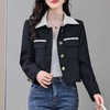 娜璐多 拼接撞色短款小香风外套女2023秋新款气质优雅通勤百搭约会上衣女 商品缩略图2