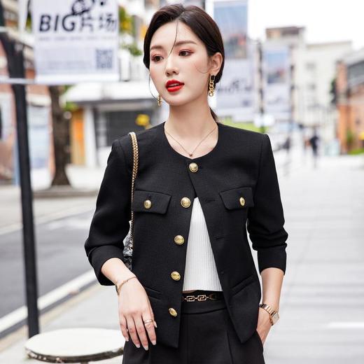 娜璐多 短款小西装2023秋冬新款时尚高级感外套女日常通勤炸街休闲上衣女 商品图3