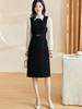 剩S/XXL 米思阳2025春季新款气质法式黑色无袖背心连衣裙遮肉显瘦打底长裙2323 商品缩略图2