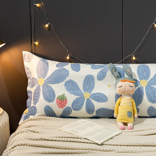 自然醒ins风情侣双人长枕头套纯棉家用加长枕套单个枕芯内胆套1.8JY 商品图5