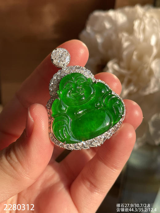 老坑帝王绿佛公吊坠【2280312】具体价格微信咨询 商品图2