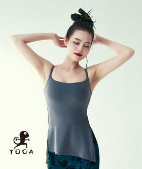 壁虎瑜伽【2309SY248】抽绳显瘦背心（一体式胸垫）【5天发货】