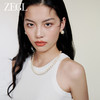 ZEGL法式人造珍珠项链女轻奢小众2023新款爆款颈链叠戴复古锁骨链 商品缩略图4