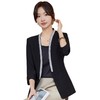 娜璐多 高级感通勤无领珍珠小西服女新中式小香风短款百搭2023新款薄款女 商品缩略图5