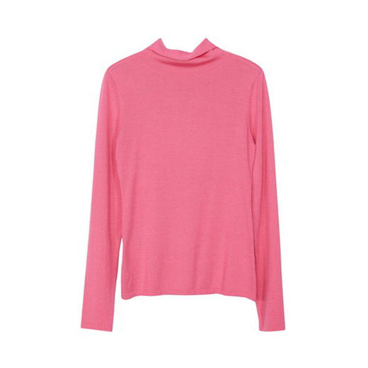 谜底打底针织衫女2023冬新品简约高领修身百搭亲肤毛衫234MZ1851 商品图4