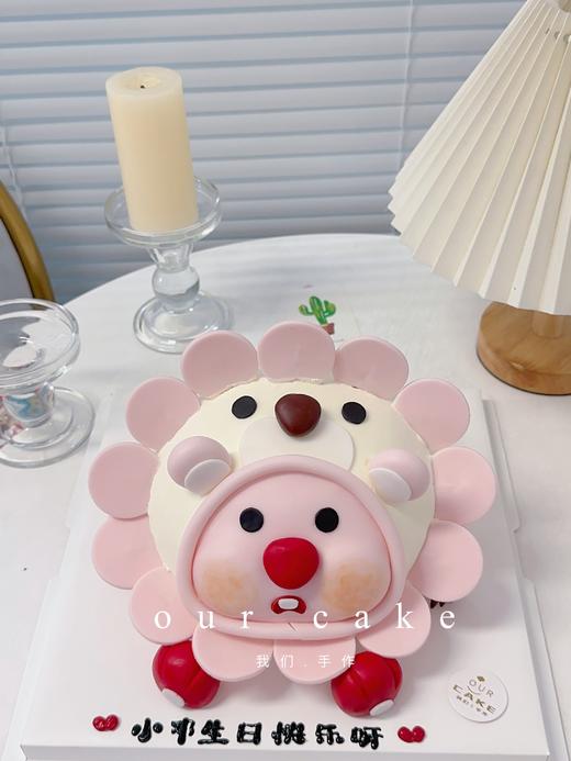 小海狸露比loopy粉狮子立体蛋糕-低糖处理无添加 商品图5