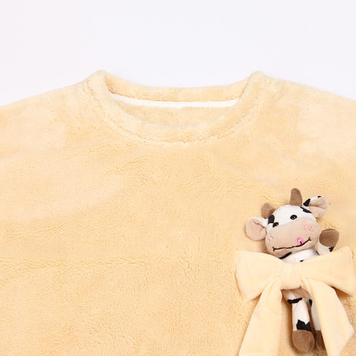 都市丽人眯雅佳双面法兰绒女士厚款长袖长裤类家居服套装LH32H6 商品图4