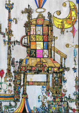 张长江《王座》版画