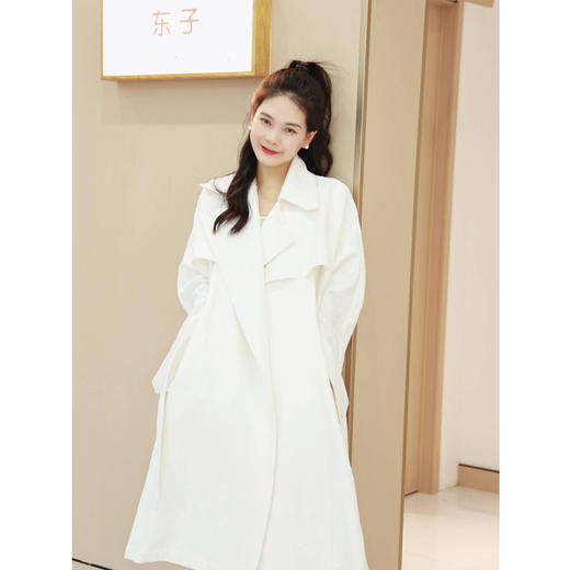 【抖音专属】风衣（21805005D-凝脂） 商品图1