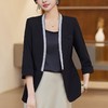 娜璐多 高级感通勤无领珍珠小西服女新中式小香风短款百搭2023新款薄款女 商品缩略图3