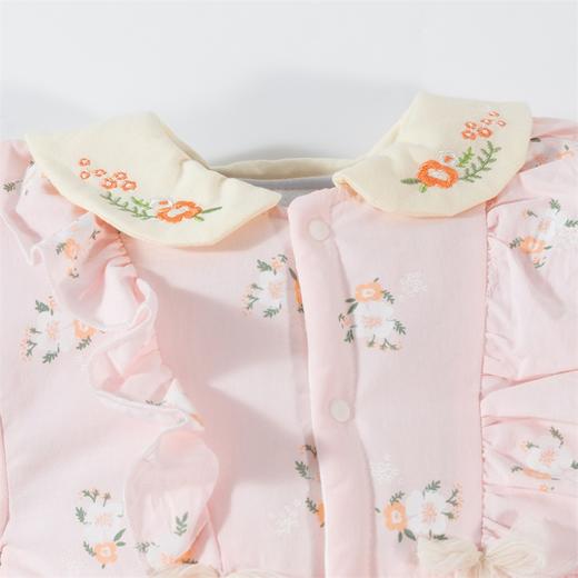 贝贝怡童装秋冬新款婴幼儿夹棉前开连体衣保暖厚实宝宝外衣冬装ZB4CL002 商品图7