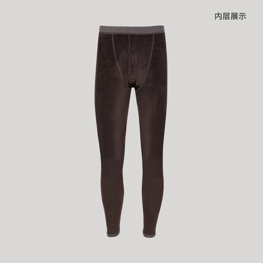都市丽人都市锋尚舒暖打底裤秋裤负5至5度适穿导电丝牛暖暖衣男士厚款九分双层保暖裤FL34B3 商品图3