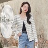 娜璐多 小香风毛呢外套女2023年春秋新款气质名媛风法式小个子条纹外套女 商品缩略图3