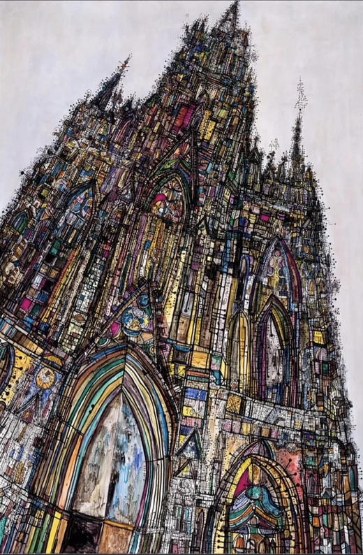 张长江《圣殿系列之一》版画 商品图0