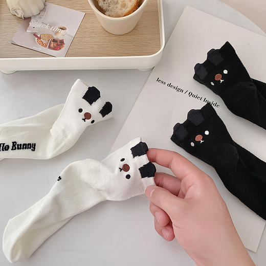 【非瑜伽袜】【新品】2023夏季新品可爱袜子女立体耳朵小兔几卡通短袜日系薄款短筒袜潮 商品图3