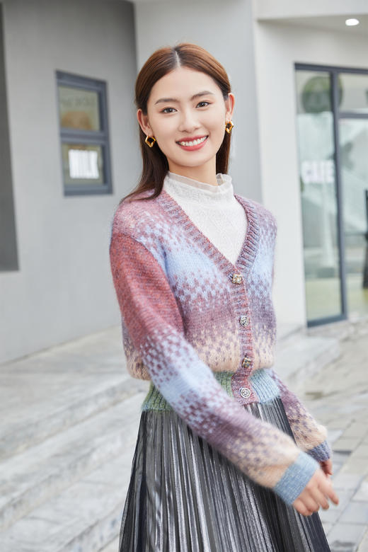 【年货节】奇威  彩色针织开衫A431718400 商品图0