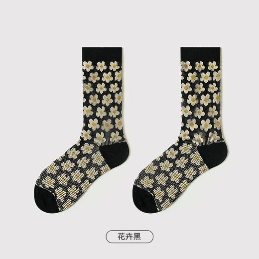 都市丽人时尚系列精梳棉袜子中筒袜中厚款女士常规袜LC3EC2 商品图6