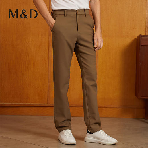 MD名盾男士直筒休闲裤秋季新品抗皱中青年商务行政通勤长裤12587 商品图2