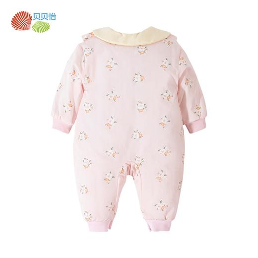 贝贝怡童装秋冬新款婴幼儿夹棉前开连体衣保暖厚实宝宝外衣冬装ZB4CL002 商品图6