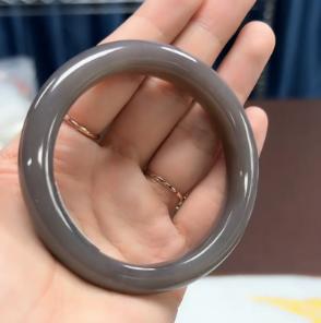 和田玉烟紫手镯 商品图0