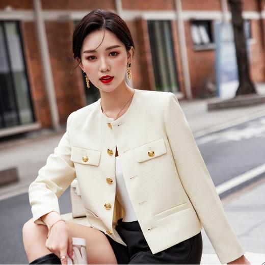 娜璐多 短款小西装2023秋冬新款时尚高级感外套女日常通勤炸街休闲上衣女 商品图1