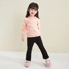 笛莎Deesha 女童裤子2023冬季新款优雅珍珠微喇打底裤 商品缩略图2