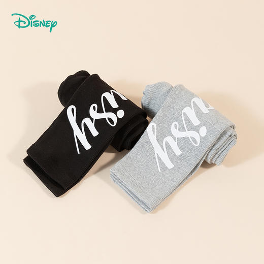 迪士尼童装女童黛丝印花打底裤中大童外穿长裤女宝宝弹性保暖裤子233K1367 商品图4